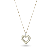 Колье из серебра с позолотой Heart