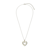 Колье из серебра с позолотой Heart