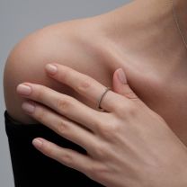 Кольцо из серебра с фианитом Spark Line