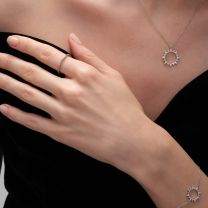 Кольцо из серебра с фианитом Spark Line