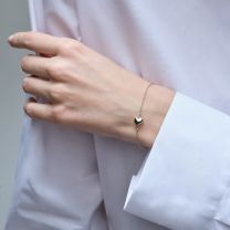 Браслет-цепочка из серебра Heart