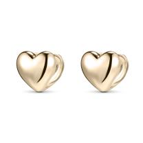 Серьги из серебра с позолотой Heart
