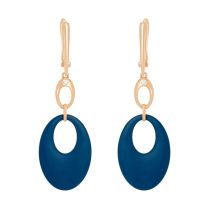 Серьги из серебра и керамики с позолотой Ceramic