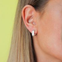 Серьги-кольца из серебра