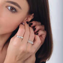 Кольцо из серебра Dots Silver