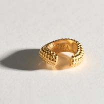 Кафф из серебра с позолотой Get Naked Gold