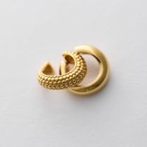 Кафф из серебра с позолотой Get Naked Gold