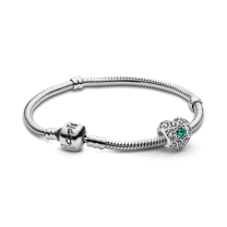 Шарм «Зеленое ажурное сердце»