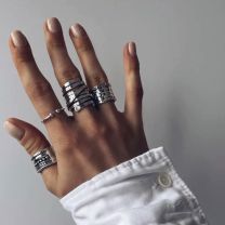 Кольцо из серебра Торнадо