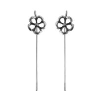 Серьги из серебра Сакура
