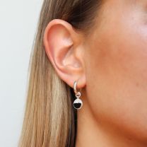 Серьги-кольца из серебра