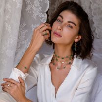 Колье-цепочка с подвесками