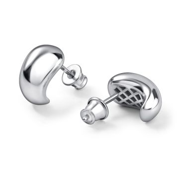 Серьги-гвоздики из серебра