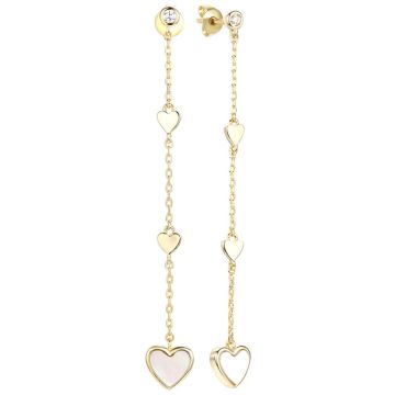 Серьги из серебра Heart