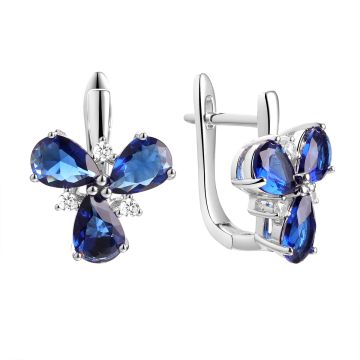 Серьги из серебра Spring