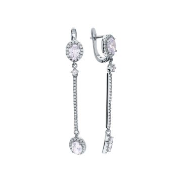 Серьги из серебра Queen