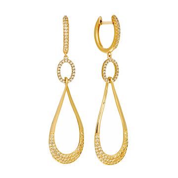 Серьги из серебра с позолотой Mix and Match