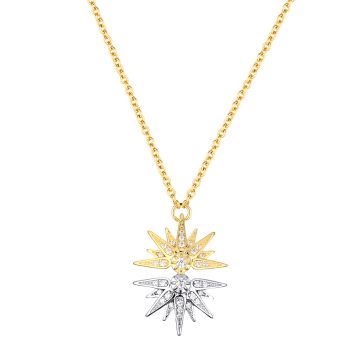 Колье из серебра с позолотой Stars