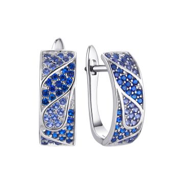 Серьги из серебра Rio
