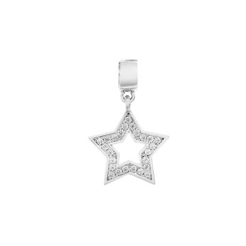 Кулон из серебра с фианитом Stars