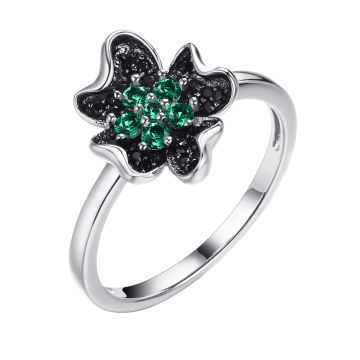 Кольцо из серебра Flower