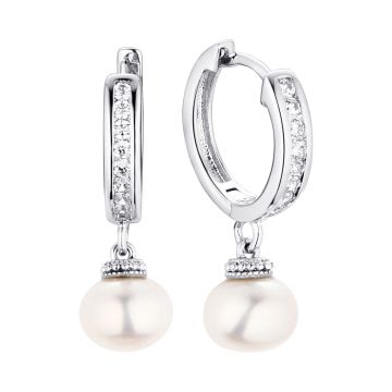 Серьги из серебра с жемчугом Nautilus