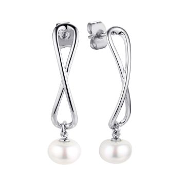 Серьги из серебра с жемчугом Nautilus
