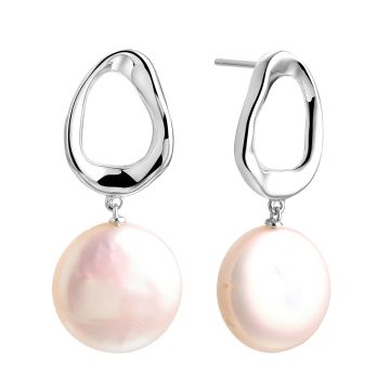 Серьги из серебра с жемчугом Baroque Pearl