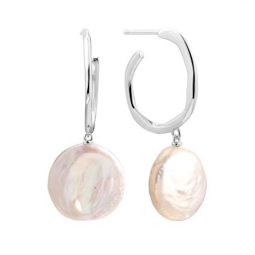 Серьги из серебра с жемчугом Baroque Pearl