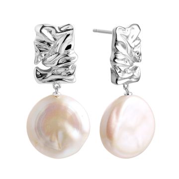 Серьги из серебра с жемчугом Baroque Pearl