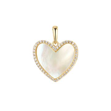 Кулон из серебра с позолотой Heart