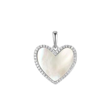 Кулон из серебра с фианитом Heart