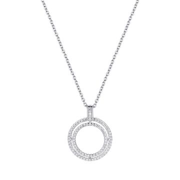 Колье из серебра с фианитом Spark Line