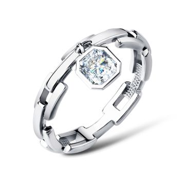 Кольцо из серебра с фианитом Premium Quality