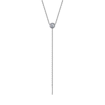 Колье из серебра с фианитом Premium Quality