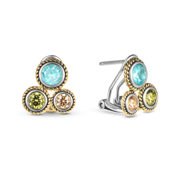 Серьги из серебра с фианитом Style Avenue