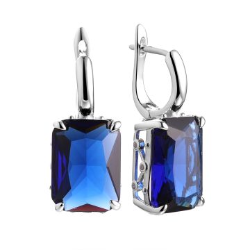 Серьги из серебра с фианитом Gorgeous