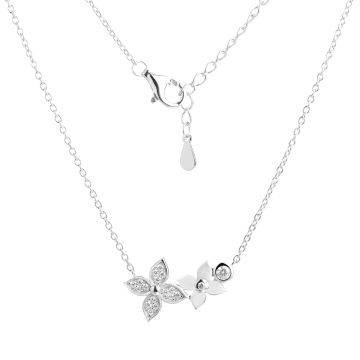 Колье из серебра с фианитом Lace