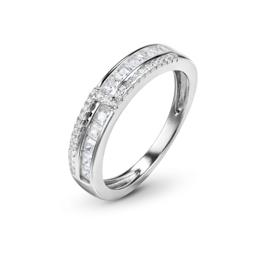 Кольцо из серебра с фианитом Spark Line
