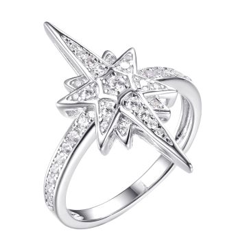 Кольцо из серебра Stars
