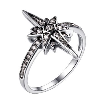 Кольцо из серебра Stars