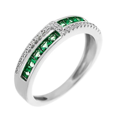 Кольцо из серебра с фианитом Spark Line
