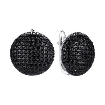Серьги из серебра Caviar