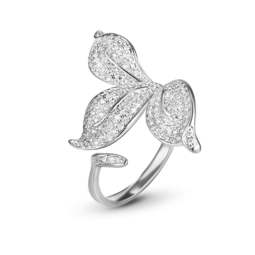 Кольцо из серебра с фианитом Flower