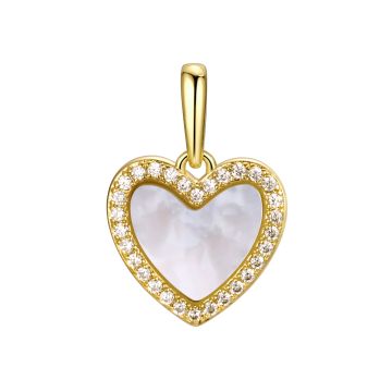 Кулон из серебра с фианитом Heart