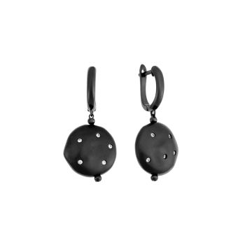 Серьги из серебра с фианитом Affetto