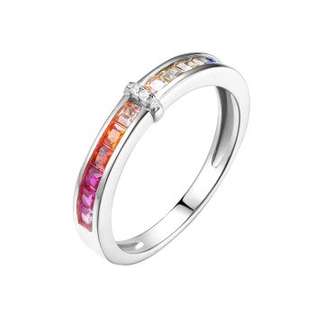 Кольцо из серебра с фианитом Spark Line