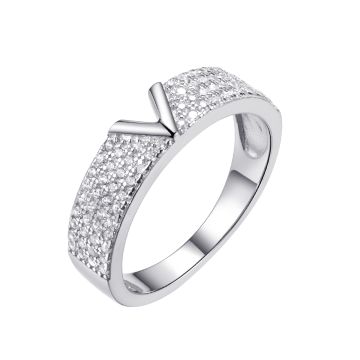 Кольцо из серебра с фианитом Spark Line