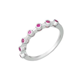 Кольцо из серебра с рубином Spark Line