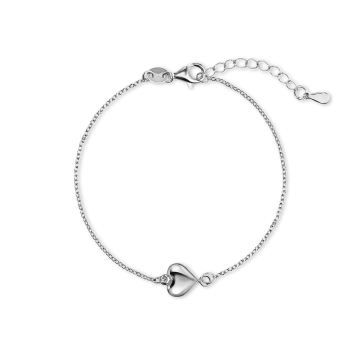Браслет-цепочка из серебра Heart